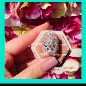 Moissenite diamond ring